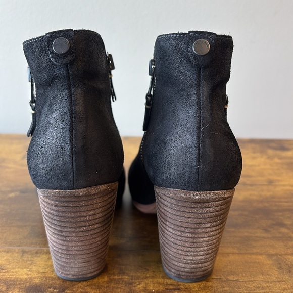 Rag & Bone Black Suede Ankle Boots 38.5 - Picture 3 of 7